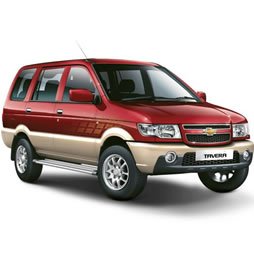 Chevrolet Tavera used for Madurai group taxi bookings