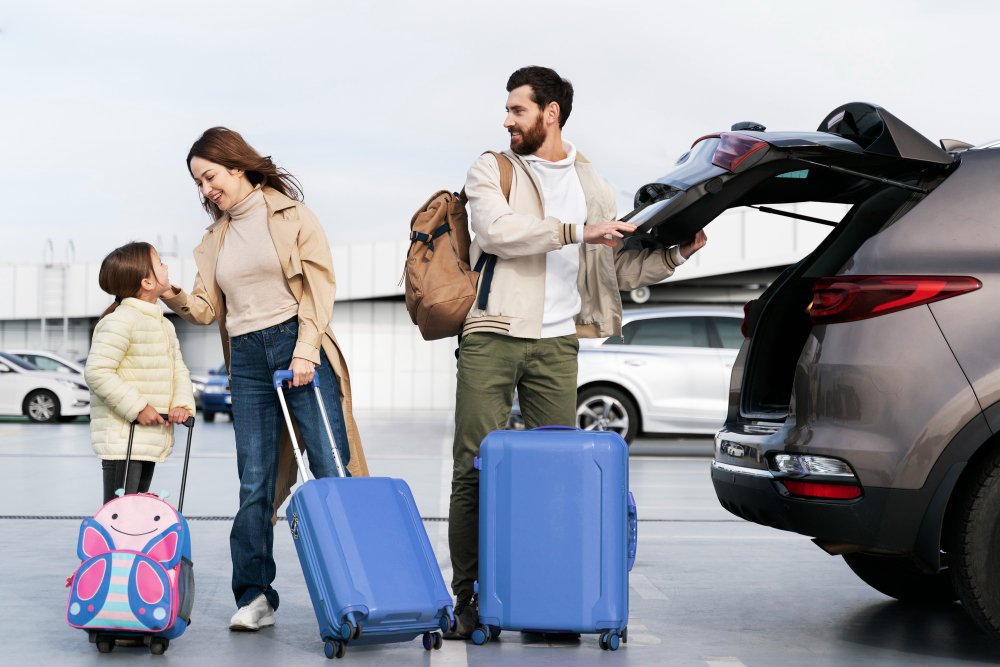 Airport terminal drop-off point used for Madurai airport taxi pickups
